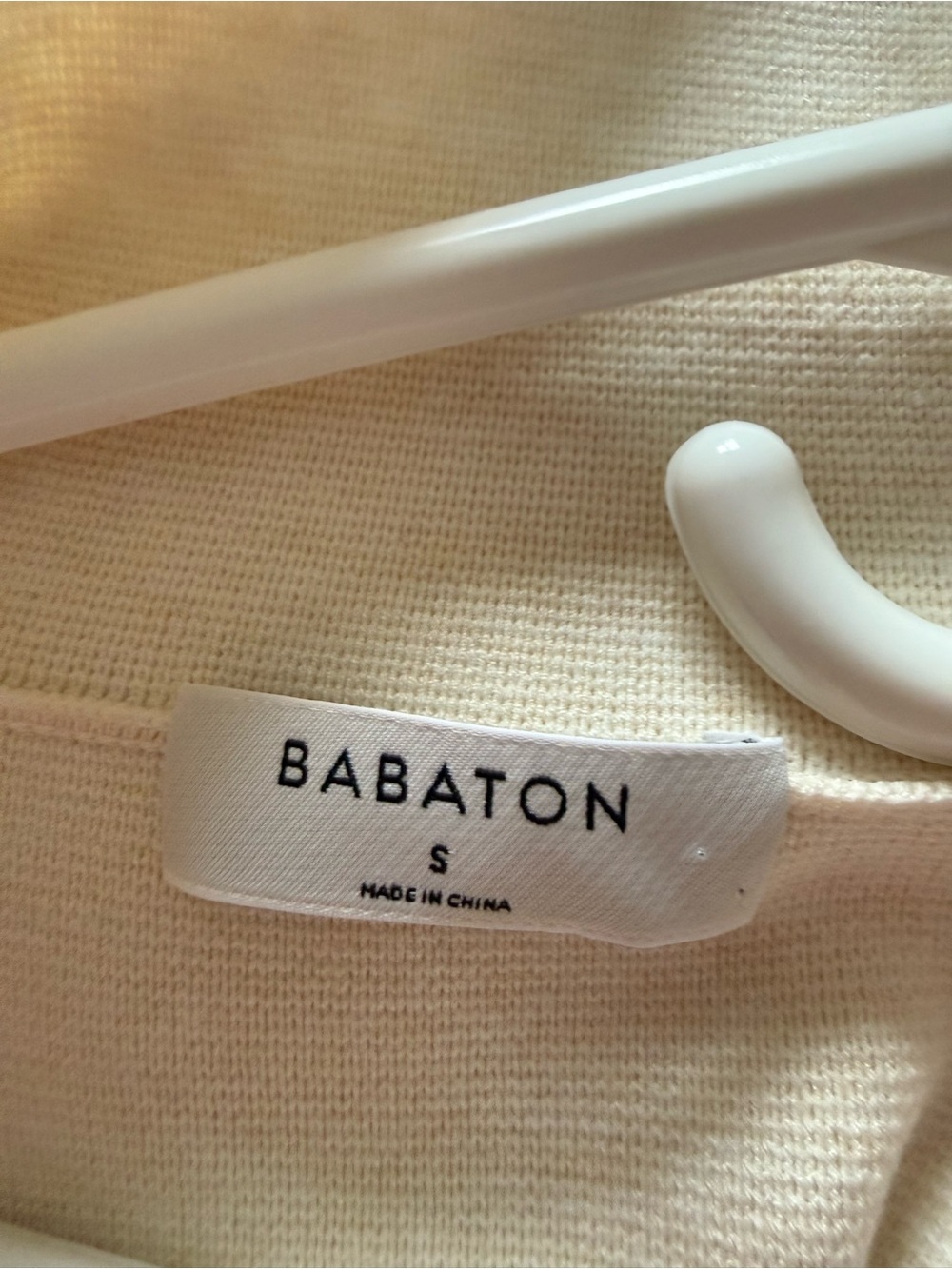 Babaton Soft Cream Knit Shacket with Button Front - Picture 4 of 4